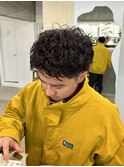 スパイキーショートピンパーマ
