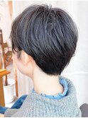 20代30代40代小顔ハンサムショートアッシュグレージュ