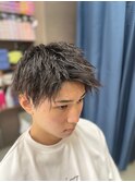 ツーブロックツイストパーマ  <理容室>/メンズ/バーバー