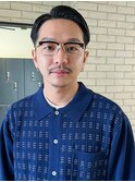 短髪ツーブロックアッシュブラックノンジアミンカラー_ba485641