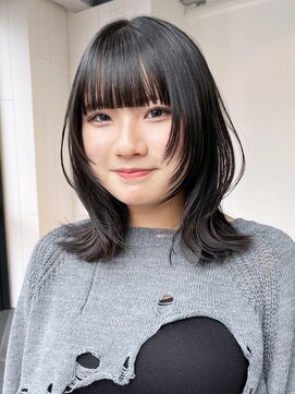 アルバム 池袋(ALBUM) くびレイヤーエモージュ美髪グレージュカラー_ba484813