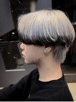 メンズサロン ガウディ 梅田茶屋町店(men's salon Gaudi)&nbsp;エンドカラー×メンズ前下がりマッシュ×カルマパーマ仕上げ