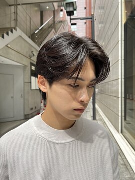 ガーデン 銀座(GARDEN) 艶センターパートニュアンスパーマカルマパーマダークアッシュ