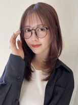 ノイ(noi)&nbsp;顔周りレイヤーカットグレージュカラーくびれボブベージュカラー