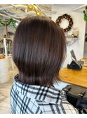 ブリーチなしチョコレートブラウン×外ハネスタイル【miyabi】