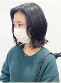 【松戸 石山】癖毛風ボブ黒髪ボブ外ハネボブ前髪無し
