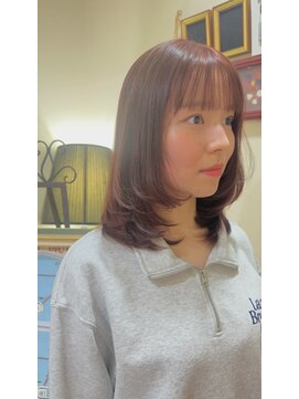ヘアアンドスペース ベロン(hair&space velon) ふんわりミディアムレイヤー