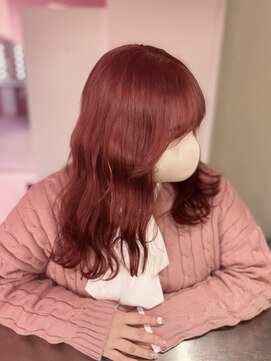 ダズリングディア(Dazzling Deer) ミディアム/チェリーピンク/ウェーブミディアム