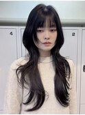 ロングハッシュカット