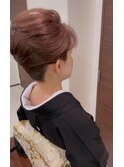 結婚式お母様ヘアセット留袖