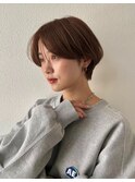 ハンサムマッシュショート 丸み 銀座
