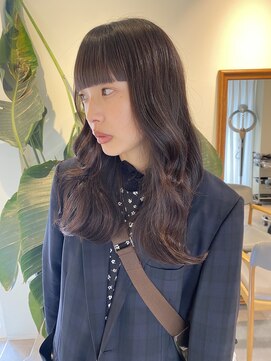 ロカ(roka) ぱっつん前髪×ショコラブラウン
