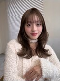 美髪レイヤーカット/顔まわりレイヤー/くびれロングレイヤー