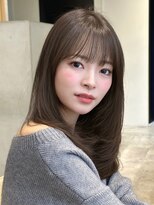ノイ 銀座(noi)&nbsp;顔周りレイヤーカットくびれヘアミルクティーベージュカラー