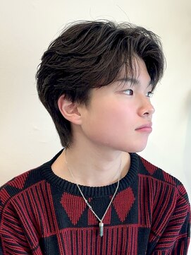 ビューエヒメ(VIEW EHIME) 韓国フェザーショートブルーブラック10代20代30代