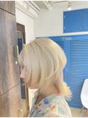 ★ホワイトカラー/ウルフカット/ミニウルフ/クラゲヘアー/池袋