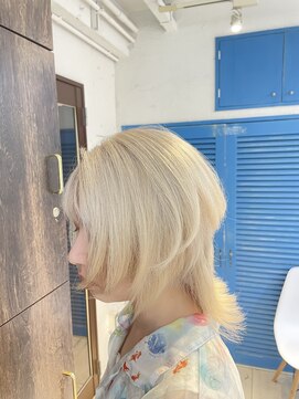 アジールヘア 池袋東口店(agir hair) ★ホワイトカラー/ウルフカット/ミニウルフ/クラゲヘアー/池袋