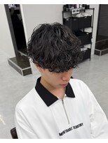 ジーニー 新百合ヶ丘(Genie)&nbsp;ダークアッシュニュアンスパーマ韓国マッシュベリーショート