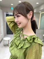 ロンド マーレ 天神大名店(Lond mare) 暗めカラー オリーブベージュ ベージュ 縮毛矯正 前髪カット