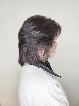 松本平太郎美容室 国立店 40代50代60代×ショートレイヤー×パーマ×イノアカラー