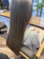 ルータス(loutus)&nbsp;シルバーグレージュ/透明感カラー/ハイトーン/全頭ブリーチ