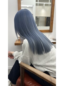 エゴル ナゴヤサカエ(ENGOL NAGOYA SAKAE) 地毛から2ブリーチで作るブルーカラー