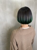 アンダーバーホワイトモデ 河内長野(_WHITE mode) ☆ グリーングラデーションカラー