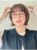 ショートボブ20代30代40代大人可愛い前下がり表参道