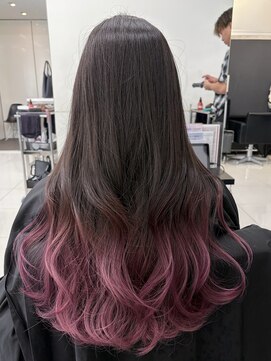 アライブ ハラジュク(ALIVE harajuku) ブリーチインナーバレイヤージュグラデーションカラー夕貴