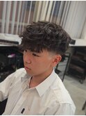 フリンジカット×テーパーフェード/海外ヘア/短髪