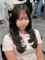 ジーニー 千葉(GENiE) ダークパープル/ハッシュカット/顔周り/千葉駅【高野優真】