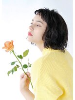 ロジェ(loje)&nbsp;＊LOJE＊ 暗髪でもお洒落女子。ウェット外はねボブ。