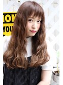 【女子力up!】ジグザグバングxナチュラルベージュ
