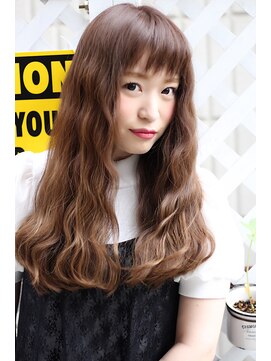 シャンティー 東戸塚店(Shanti) 【女子力up!】ジグザグバングxナチュラルベージュ