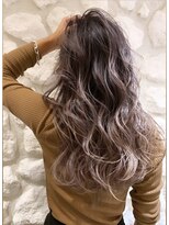 モアナ バイ ヘッドライト 武蔵小杉店(Moana by HEADLIGHT)&nbsp;ピンクアッシュ#バレイヤージュ#デザインカラー#大人かわいい