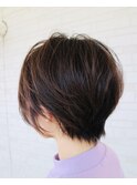 春らし小顔ふんわりショートヘア