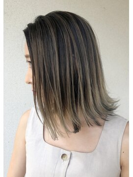 バベル(BABEL Hair Design) 【BABEL】エアタッチグラデーションカラーシアカラー毛先カラー