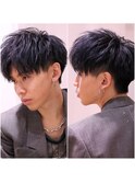 前下がりショート ツーブロック ビジネスマン 社会人 メンズ