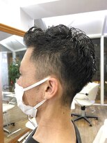 ヘッズ 本八幡店(HEADS)&nbsp;かき上げヘア　ニュアンスマッシュ　サイドパート　韓国マッシュ