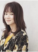 白髪ぼかしハイライト&シースルーバング前髪で垢抜けヘア♪