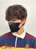 マッシュウルフメンズパーマスパイラルパーマツイスパ波巻き