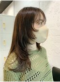 ダブルカラーミルクティーベージュカラーケアブリーチ韓国ヘア