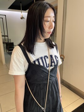 バディ ヘア フレス(BUDDY HAIR FRAIS) 暗髪ロブ◇フェイスレイヤースタイル