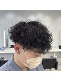 波巻きパーマ/波巻きスパイラル/マッシュ/ツーブロック/刈り上げ