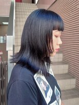 シュク 高円寺(SYUK)&nbsp;加藤【高円寺 中野】姫カット/フリンジカラー/ブルーブラック