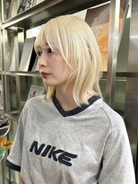 ダブ ギンザ(DaB ginza)&nbsp;ホワイトブロンド/ウルフカット/レイヤーカット/銀座