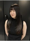 黒髪ストレート/ナチュラル/レイヤースタイル