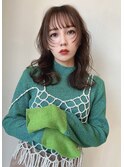 レイヤーカット　シースルーバング　大須