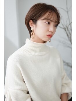 エマ(emma)の写真/【再現性&似合わせ】毛流れ・髪質・骨格を見極めたカットで再現性◎ショートヘアは《emma》にお任せ*