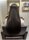 艶髪ストレート×ロング×黒髪×髪質改善ストレート【広島】